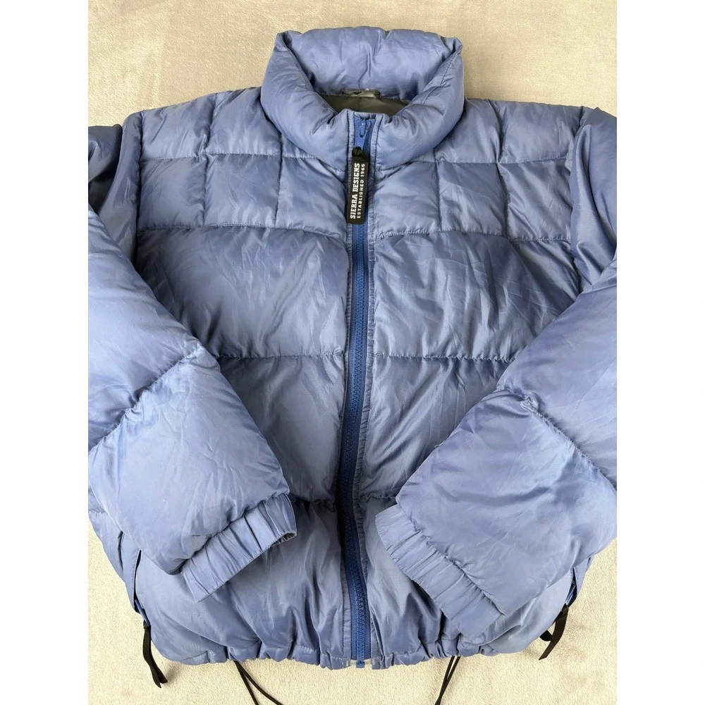 Sierra Designs 600 Powerfill Goose Down Puffer Jacket Blue Women Small